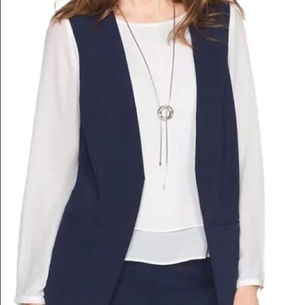 White House Black Market Long Vest Size 2 NWT